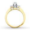 Thumbnail Image 2 of Previously Owned Three-Stone Diamond Ring 1/2 ct tw Round-cut 14K Yellow Gold