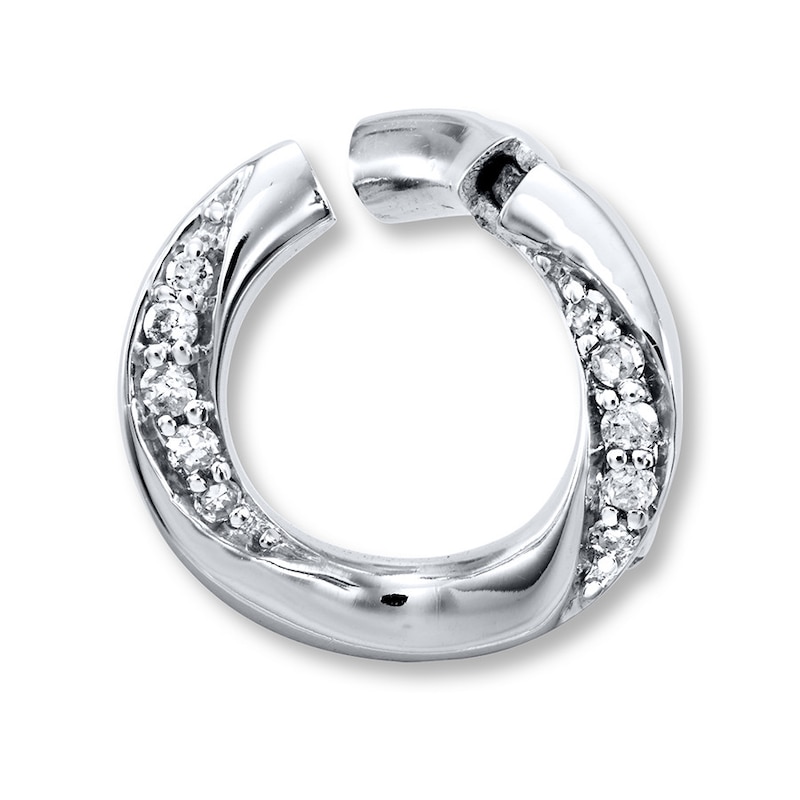 Previously Owned Diamond Miracle Links Charm 10K White Gold | Kay