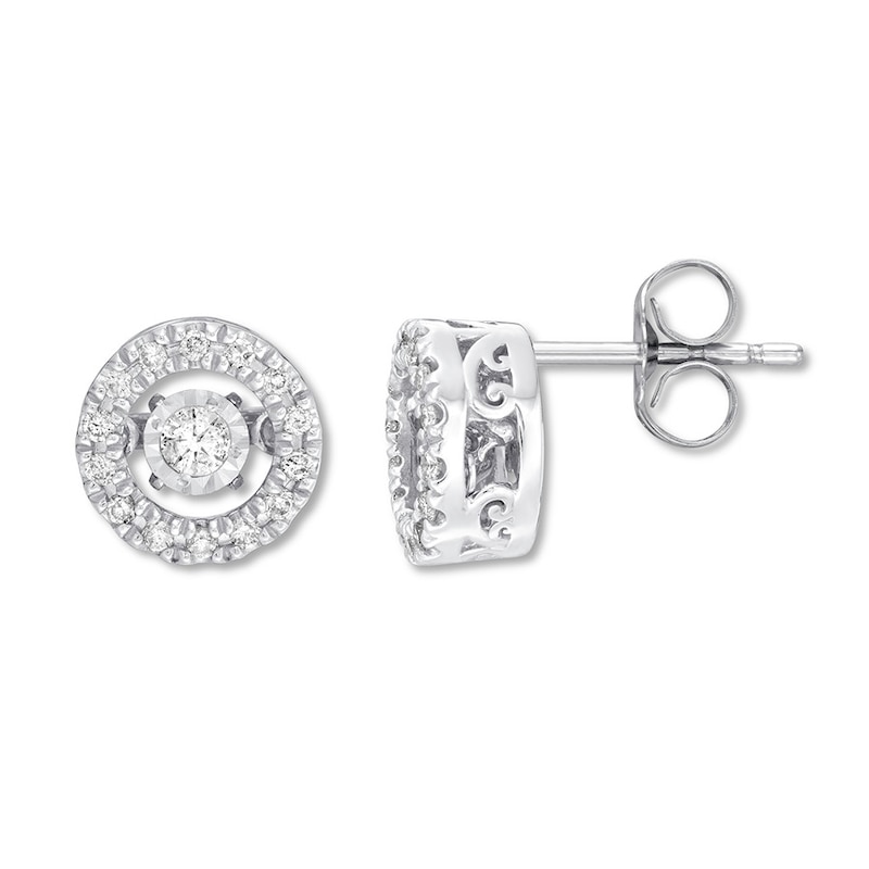 Previously Owned Unstoppable Love Earrings 1/4 ct tw 10K White Gold