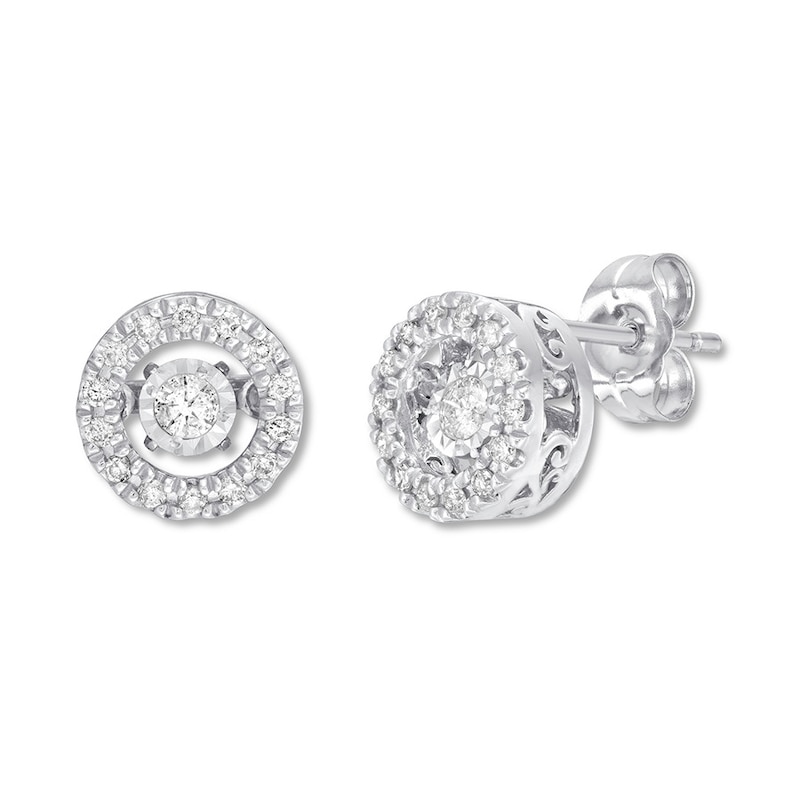 Previously Owned Unstoppable Love Earrings 1/4 ct tw 10K White Gold