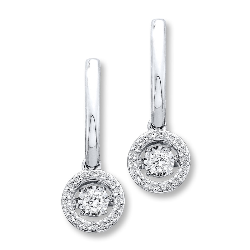 Previously Owned Unstoppable Love 1 ct tw Earrings 14K White Gold | Kay