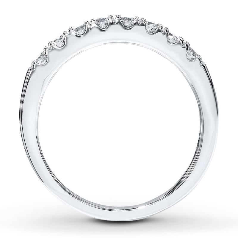 Main Image 2 of Previously Owned THE LEO Diamond Anniversary Band 3/8 ct tw Round-cut 14K White Gold