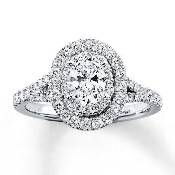 Previously Owned Neil Lane Diamond Engagement Ring 1 ct tw Round-cut 14K White Gold - Size 5.5