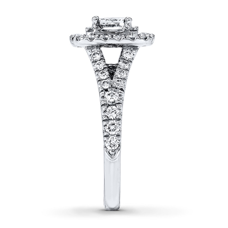 Previously Owned Neil Lane Diamond Ring 1-1/4 ct tw Princess, Baguette, & Round-cut 14K Gold