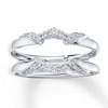 Thumbnail Image 1 of Previously Owned Diamond Enhancer Ring 1/5 ct tw Round-cut 14K White Gold