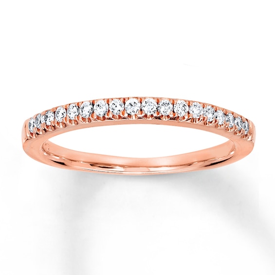 Previously Owned Diamond Band 1/5 ct tw Round 14K Rose Gold | Kay