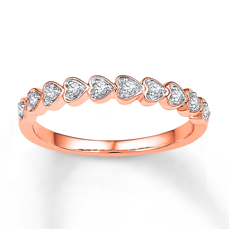 Main Image 1 of Previously Owned Diamond Ring 1/8 ct tw 10K Rose Gold