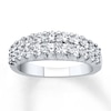 Thumbnail Image 1 of Previously Owned Hearts Desire Diamond Anniversary Band 1-1/4 ct tw Round-cut 18K White Gold