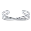 Thumbnail Image 0 of Previously Owned Diamond Cuff Bangle Bracelet 1/15 ct tw Sterling Silver