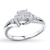 Thumbnail Image 1 of Previously Owned Diamond Promise Ring 1/3 ct tw Round 10K White Gold