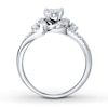 Thumbnail Image 2 of Previously Owned Diamond Promise Ring 1/3 ct tw Round 10K White Gold