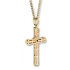 Thumbnail Image 4 of Previously Owned Men's Cross Necklace 1/2 ct tw Diamonds 10K Yellow Gold