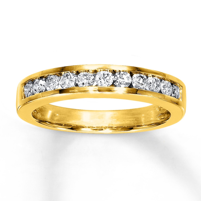 Main Image 1 of Previously Owned Diamond Wedding Band 1/2 ct tw Round-cut 14K Yellow Gold