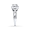 Thumbnail Image 1 of Previously Owned THE LEO Diamond Engagement Ring 1 ct tw Princess & Round-cut 14K White Gold - Size 4