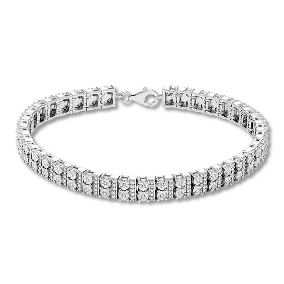 Previously Owned Diamond Bracelet 1/2 ct tw Sterling Silver