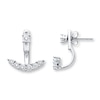 Thumbnail Image 1 of Previously Owned Earrings 1/10 ct tw Diamonds Sterling Silver