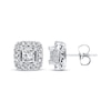 Thumbnail Image 0 of Previously Owned Diamond Earrings 1/2 ct tw Princess-cut 10K White Gold