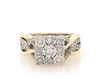 Thumbnail Image 1 of Previously Owned Multi-Diamond Engagement Ring 1/2 ct tw 10K Two-Tone Gold