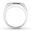 Thumbnail Image 2 of Previously Owned Men's Band 1 ct tw Round-cut Diamonds 10K White Gold - Size 7