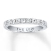 Thumbnail Image 0 of Previously Owned THE LEO Diamond 3/8 ctt w Anniversary Ring Round-cut 14K White Gold - Size 5