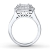 Thumbnail Image 1 of Previously Owned Diamond Engagement Ring 1 ct tw Princess & Round-cut 14K White Gold - Size 5.5