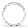 Thumbnail Image 2 of Previously Owned Diamond Anniversary Band 1/4 ct tw Round-cut 10K White Gold - Size 11