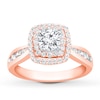 Thumbnail Image 0 of Previously Owned Diamond Engagement Ring 7/8 ct tw Round-cut 14K Rose Gold - Size 11