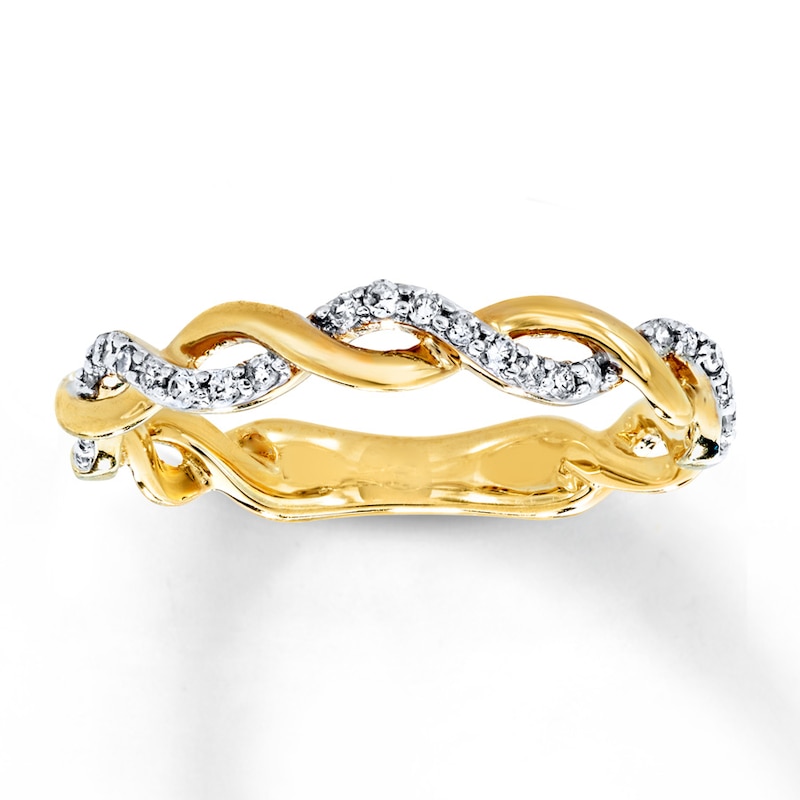 Previously Owned Diamond Ring 1/8 ct tw 10K Yellow Gold