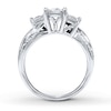 Thumbnail Image 1 of Previously Owned Diamond Ring 3/4 ct tw Princess & Round-cut  14K White Gold
