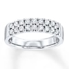 Thumbnail Image 0 of Previously Owned Diamond Anniversary Band 1/2 ct tw Round-cut 14K White Gold