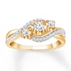 Thumbnail Image 1 of Previously Owned Diamond 3-Stone Ring 1/2 ct tw Round-cut 14K Yellow Gold