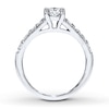 Thumbnail Image 1 of Previously Owned Diamond Engagement Ring 1 ct tw Princess-cut 14K White Gold