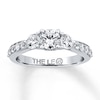 Thumbnail Image 0 of Previously Owned THE LEO Diamond 3-Stone Ring 3/4 ct tw Round-cut 14K White Gold