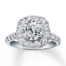 Previously Owned Neil Lane Engagement Ring 2-3/4 ct tw Round-cut Diamonds 14K White Gold