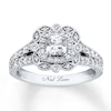 Thumbnail Image 1 of Previously Owned Neil Lane Engagement Ring 1-1/8 ct tw Cushion & Round-cut Diamonds 14K White Gold