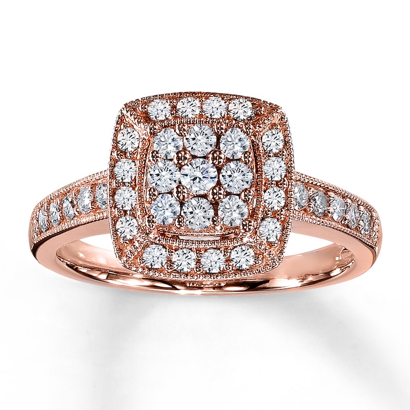 Main Image 1 of Previously Owned Diamond Ring 1/2 ct tw 14K Rose Gold