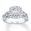 Thumbnail Image 1 of Previously Owned Neil Lane Diamond Ring 1-1/8 ct tw Princess & Round-cut 14K White Gold