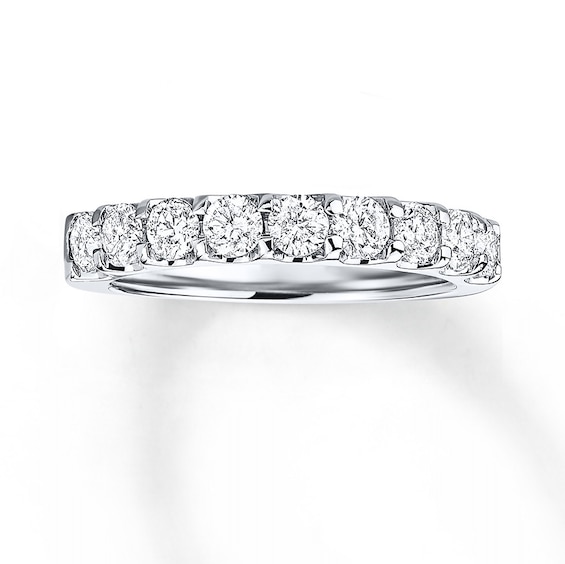 Previously Owned Diamond Band / ct tw Round-cut 14K White Gold