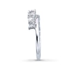 Thumbnail Image 2 of Previously Owned Leo Diamond Enhancer Ring 3/4 ct tw Round-cut 14K White Gold - Size 4.25
