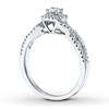 Thumbnail Image 1 of Previously Owned Diamond Engagement Ring 3/8 ct tw Round-cut 14K White Gold