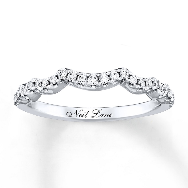 Main Image 1 of Previously Owned Neil Lane Wedding Band 1/5 ct tw Round-cut Diamonds 14K White Gold