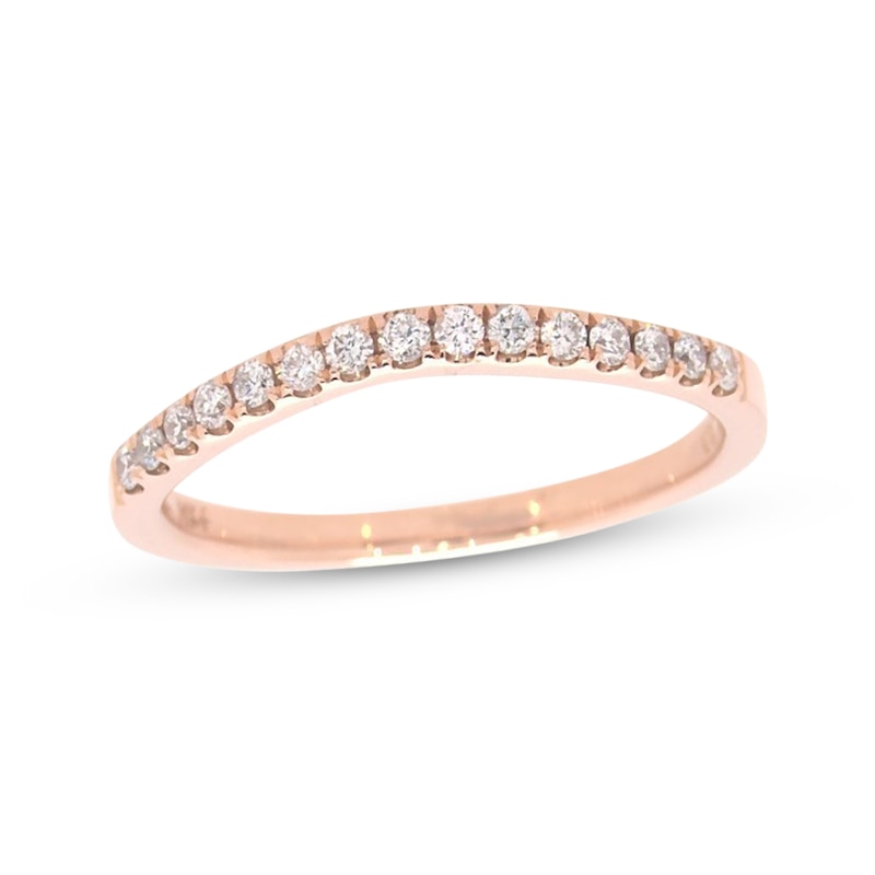Previously Owned Diamond Wedding Band 1/5 ct tw Round-cut 14K Rose Gold ...