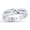 Thumbnail Image 1 of Previously Owned Ever Us Men's Two-Stone Wedding Band 1/4 ct tw Round-cut Diamonds 14K White Gold