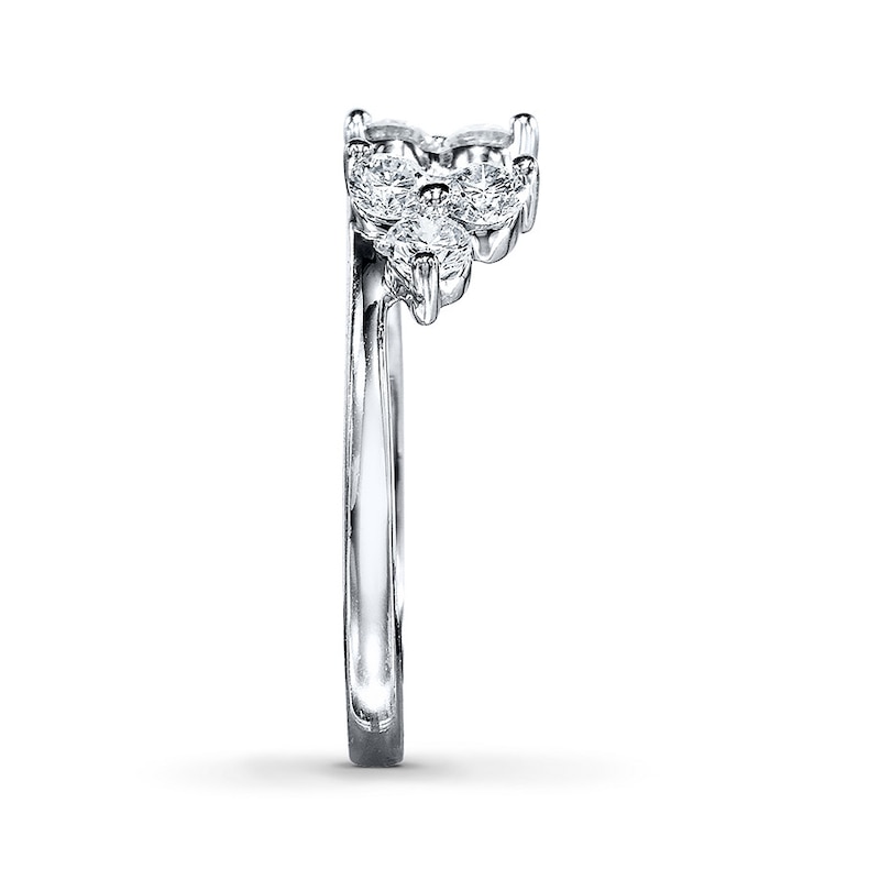 Main Image 3 of Previously Owned THE LEO Diamond Enhancer Ring 3/4 ct tw Round-cut 14K White Gold