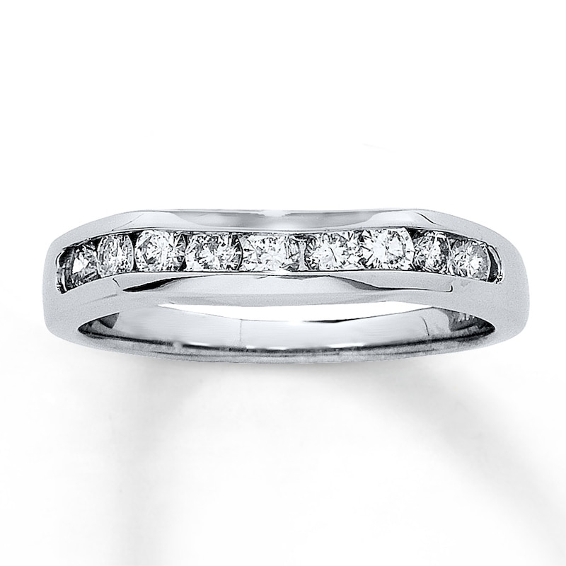 Previously Owned Diamond Wedding Band 1/2 ct tw 14K White Gold | Kay