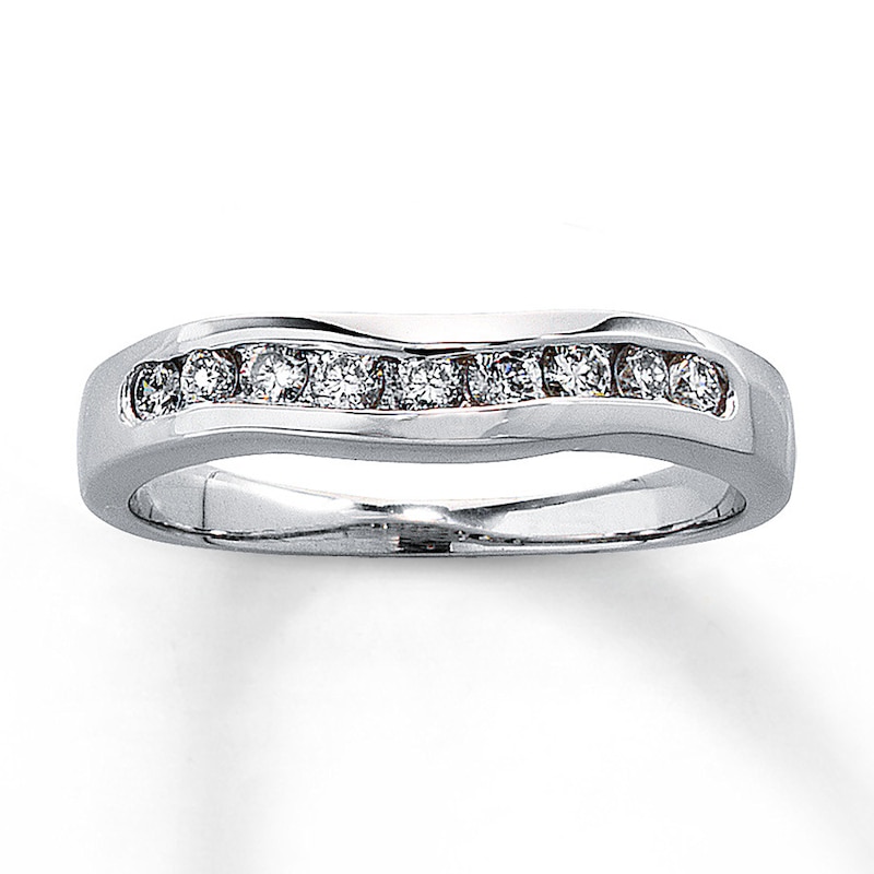 Main Image 1 of Previously Owned Diamond Enhancer Ring 1/4 ct tw Round-cut 14K White Gold