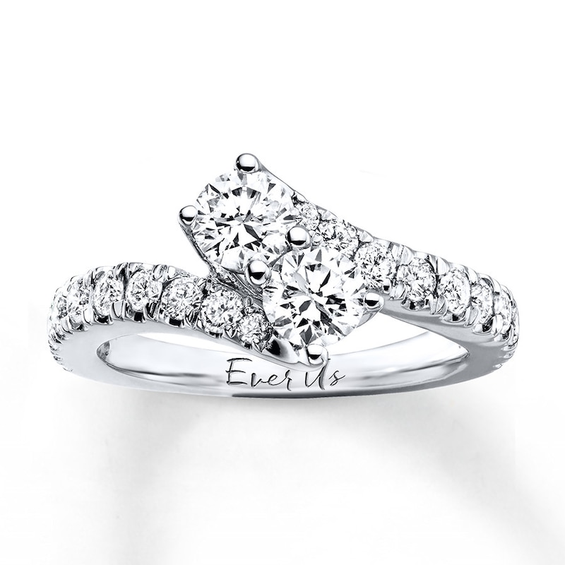 Previously Owned Ever Us Anniversary Ring 1-1/2 ct tw Round-cut Diamonds 14K White Gold