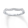 Thumbnail Image 0 of Previously Owned Diamond Wedding Band 1/8 ct tw Round-cut 14K White Gold