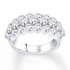 Thumbnail Image 1 of Previously Owned Diamond Anniversary Band 3 ct tw Round-cut 14K White Gold - Size 9.25