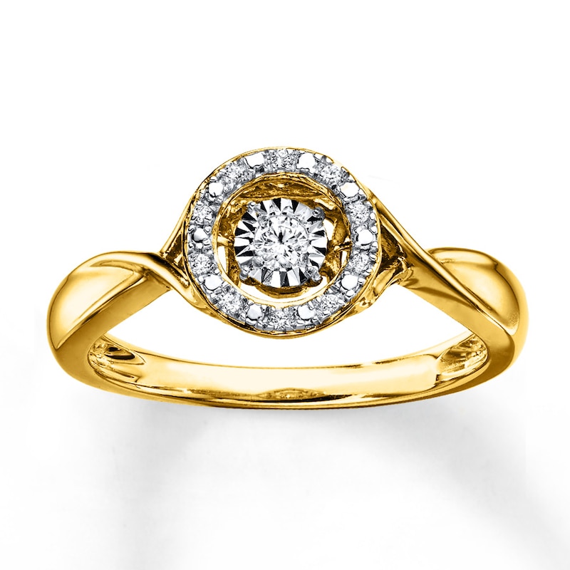 Previously Owned Unstoppable Love Ring 1/20 ct tw Round-cut Diamonds ...